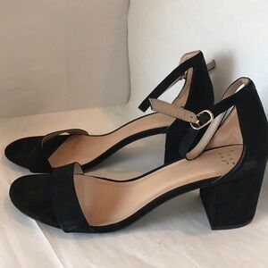 Suede Block Heels